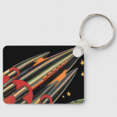 Sciencefiction-ruimteschip uit het verleden door r sleutelhanger (Voorkant)