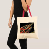 Sciencefiction-ruimteschip uit het verleden van Sp Tote Bag (Voorkant (product))