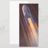 Sciencefiction-ruimteschipraketten uit het verlede (Voorkant / Achterkant)