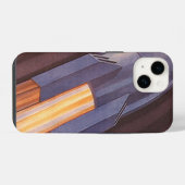 Sciencefiction-ruimteschipraketten uit het verlede iPhone hoesje (Achterkant horizontaal)