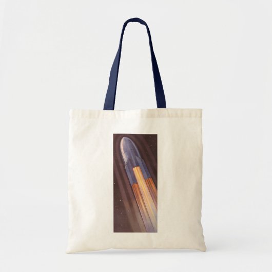 Sciencefiction-ruimteschipraketten uit het verlede tote bag (Voorkant)