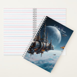 Sciencefiction-schrijfnotitieboek journaal notitieboek