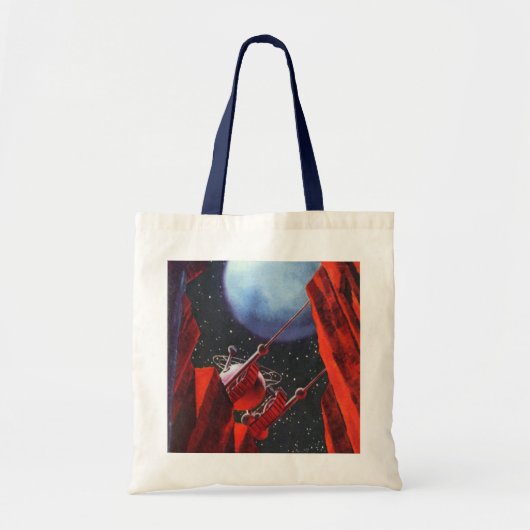 Sciencefiction uit het verleden, Canyon Space Moon Tote Bag (Voorkant)