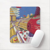 Sciencefiction uit het verleden, futuristisch New  Muismat (Met muis)