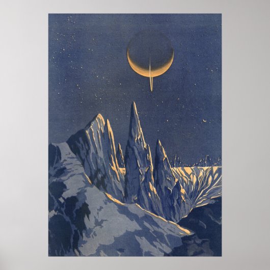 Sciencefiction uit het verleden, Halvemaan Sneeuwp Poster (Voorkant)