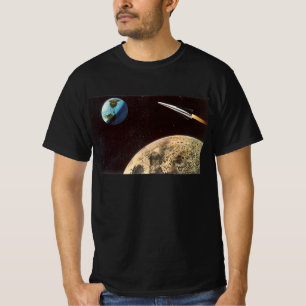Sciencefiction uit het verleden, Raket over de Maa T-shirt