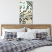 Sciencefiction uit het verleden, Victoriaanse stoo Canvas Afdruk (Insitu (Slaapkamer))