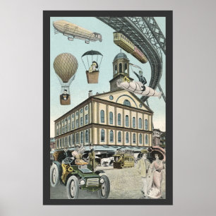 Sciencefiction uit het verleden, Victoriaanse stoo Poster