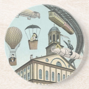 Sciencefiction uit het verleden, Victoriaanse stoo Zandsteen Onderzetter