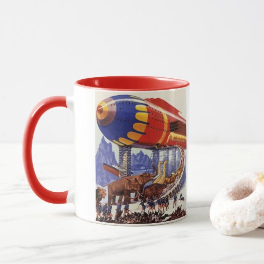 Sciencefiction uit het verleden, Wilde dieren op d Mok (Met donut)
