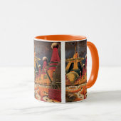 Sciencefiction uit vroeger dagen: futuristische st mok (Voorkant rechts)