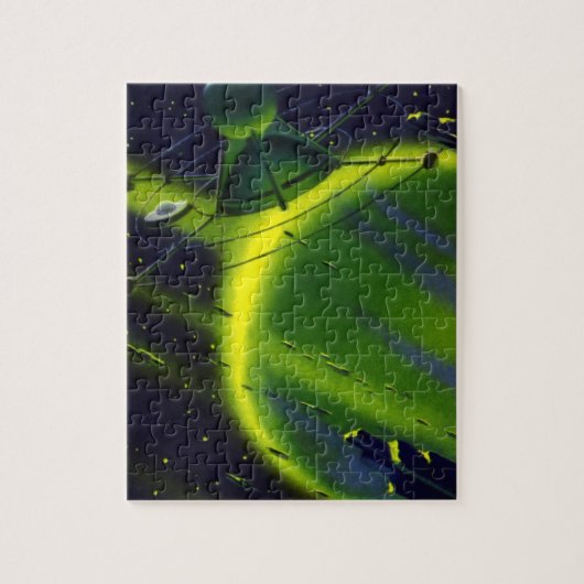 Sciencefiction uit vroeger tijden Groene planeet m Legpuzzel (Verticaal)