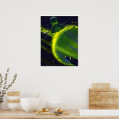 Sciencefiction uit vroeger tijden Groene planeet m Poster (Keuken)