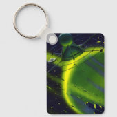 Sciencefiction uit vroeger tijden Groene planeet m Sleutelhanger (Voorkant)