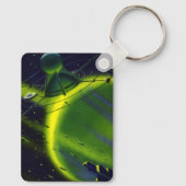 Sciencefiction uit vroeger tijden Groene planeet m Sleutelhanger (Achterkant)