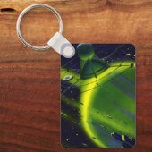 Sciencefiction uit vroeger tijden Groene planeet m Sleutelhanger (Voorkant)