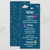 Sciencefiction Vliegende Schotel Menu (Voorkant / Achterkant)