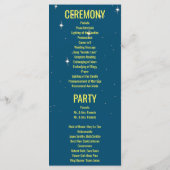 Sciencefiction Vliegende Schotels Huwelijksprogram Programmakaart (Achterkant)