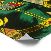 sciencefiction vrouw stripverhalen poster (Hoek)