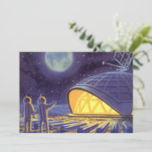 Sciencefictionaliens uit vroeger tijden op de blau (Staand voorkant)