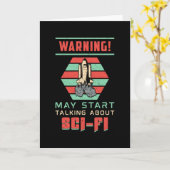 Sciencefictiondag ruimte alien science nerds cadea kaart (Gele Bloem)