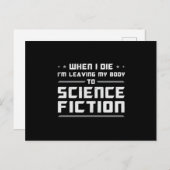 Sciencefictiondag Ruimtevaart Alien Cadeau Idee Briefkaart (Voorkant / Achterkant)
