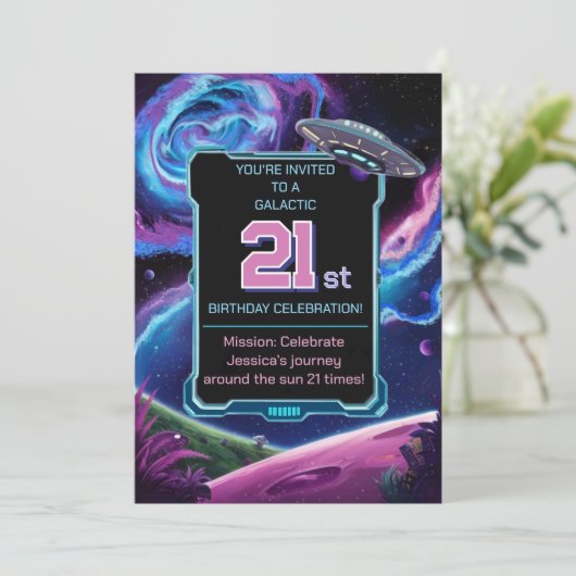 sciencefictionfeest Sci Fi Galactic 21st Kaart (Staand voorkant)