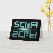 Sciencefictionrobot Kaart (Gele Bloem)