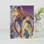 sciencefictionrobot met laserstraal (Staand voorkant)