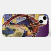  sciencefictionrobot met laserstraal Case-Mate iPhone case (Achterkant (horizontaal))