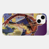sciencefictionrobot met laserstraal Case-Mate iPhone case (Achterkant (horizontaal))