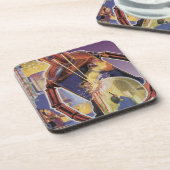  sciencefictionrobot met laserstraal drankjes onderzetter (Linkerzijde)