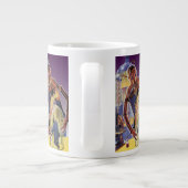 sciencefictionrobot met laserstraal grote koffiekop (Achterkant)