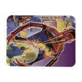  sciencefictionrobot met laserstraal magneet (Horizontaal)