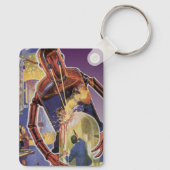  sciencefictionrobot met laserstraal sleutelhanger (Achterkant)