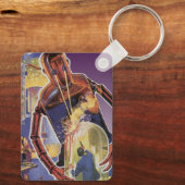  sciencefictionrobot met laserstraal sleutelhanger (Achterkant)