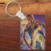  sciencefictionrobot met laserstraal sleutelhanger (Voorkant)