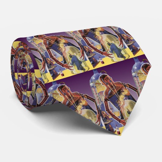 sciencefictionrobot met laserstraal stropdas (Opgerold)