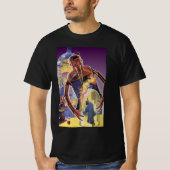 sciencefictionrobot met laserstraal t-shirt (Voorkant)