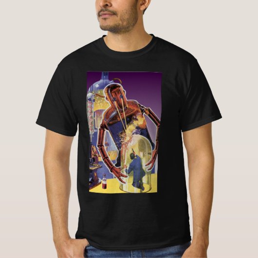 sciencefictionrobot met laserstraal t-shirt (Voorkant)