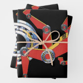  sciencefictionrobot met wielrennen inpakpapier vel (In situ)