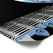  sciencefictionrobot met wielrennen poster (Hoek)