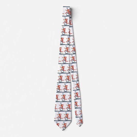 sciencefictionrobot met wielrennen stropdas (Voorkant)