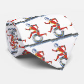 sciencefictionrobot met wielrennen stropdas (Opgerold)