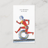 sciencefictionrobot met wielrennen visitekaartje (Achterkant)