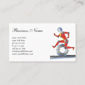 sciencefictionrobot met wielrennen visitekaartje (Voorkant)