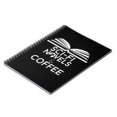Sciencefictionromans en koffie notitieboek (Linkerzijde)