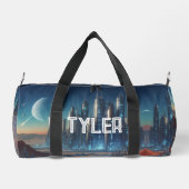 Sciencefictionstad in de ruimte  plunjezak (Achterkant)