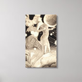  sciencefictionstrips en planetenpulp canvas afdruk (Voorkant)