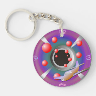 sciencefictionvliegtuig sleutelhanger